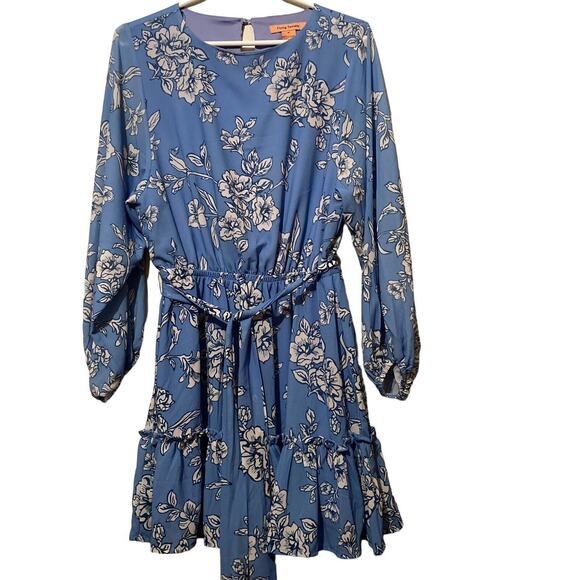 Flowers Dresses & Skirts - Flying Tomato Mini Dress Size Medium Blue White Floral Boho Festival Wedding